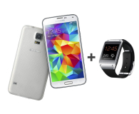 Samsung Galaxy S5 G900 biały + Galaxy Gear czarny - 179422 - zdjęcie 1